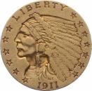 USA 2 1/2 $ 1911 - Indian Head